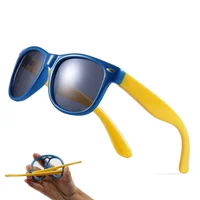 

Colorful flexible silicone custom print vintage polarized kids sunglasses