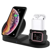 

amazon top seller 2019 wireless charging docking station 3 in 1 wireless charger for phone watch earphone charger for airpod