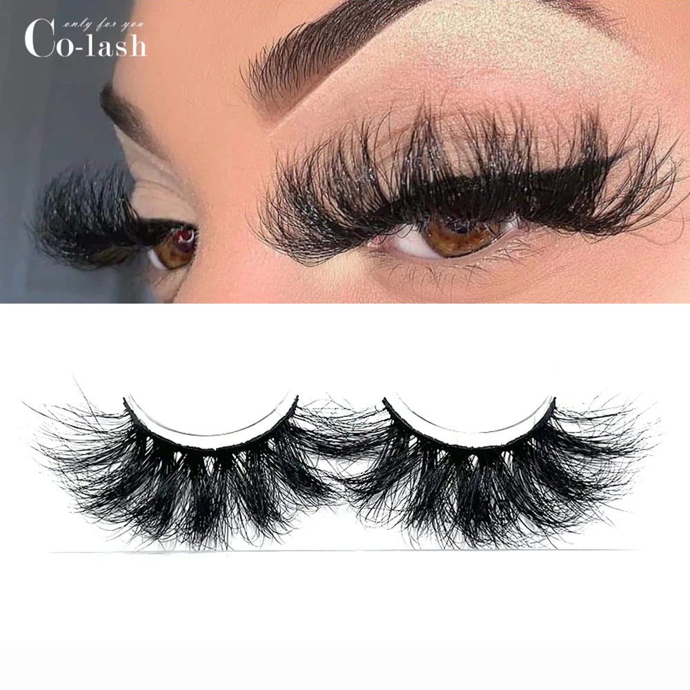 

Co-Lash 25MM Siberian Mink lashes wholesale vendor 3d mink eyelash manufacturer, Natural black