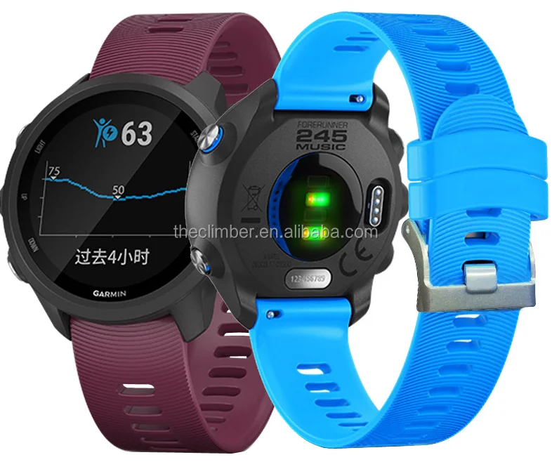 

for Wholesale Supply High Quality Blue active3 Forerunner245,945 Active S4 Amazfit GTR-4 Colorful Silicone Rubber Watch Band, Optional