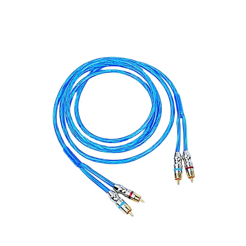 Psra5 Car Audio & Amp Video Rca Cable Blue 5m Twisted Pair Car Rca