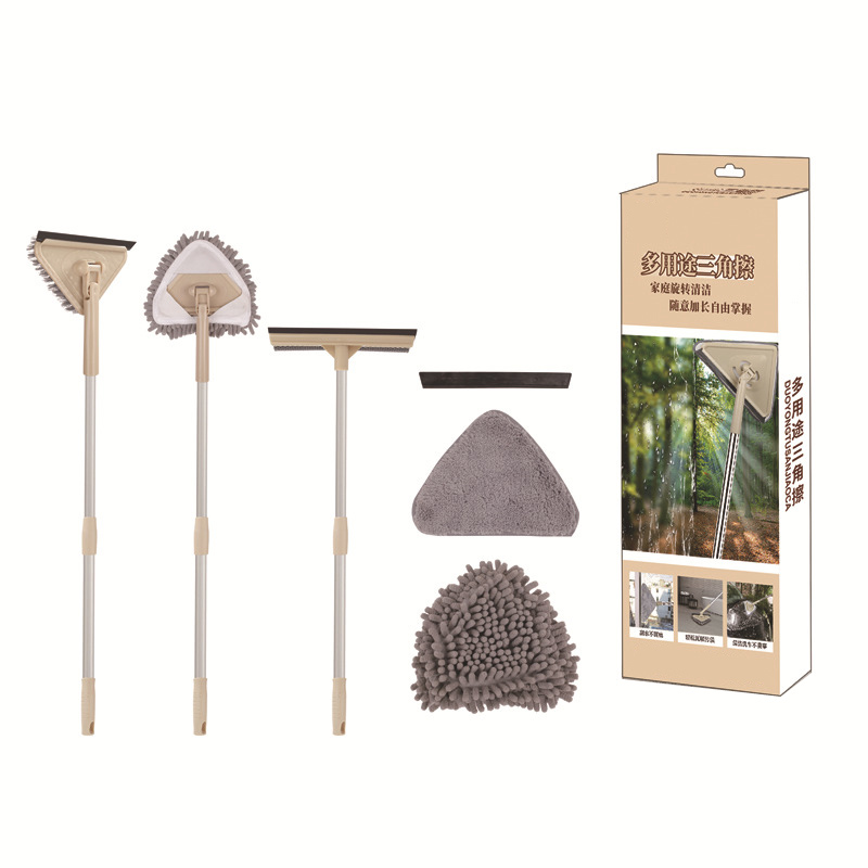 

Household Cleaning Tools Accessories Small Single triangle Mop Floor window mop with adjust handle, Customized color