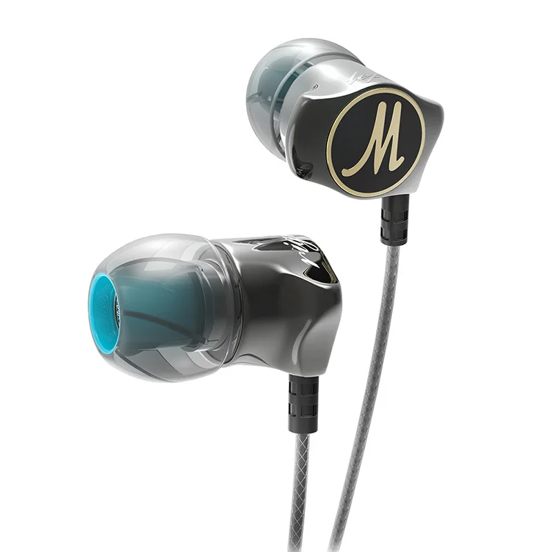 

QKZ DM7 Earphone In-ear Heavy Bass Metal Mic Headphone Fashion Wire Control Headset
