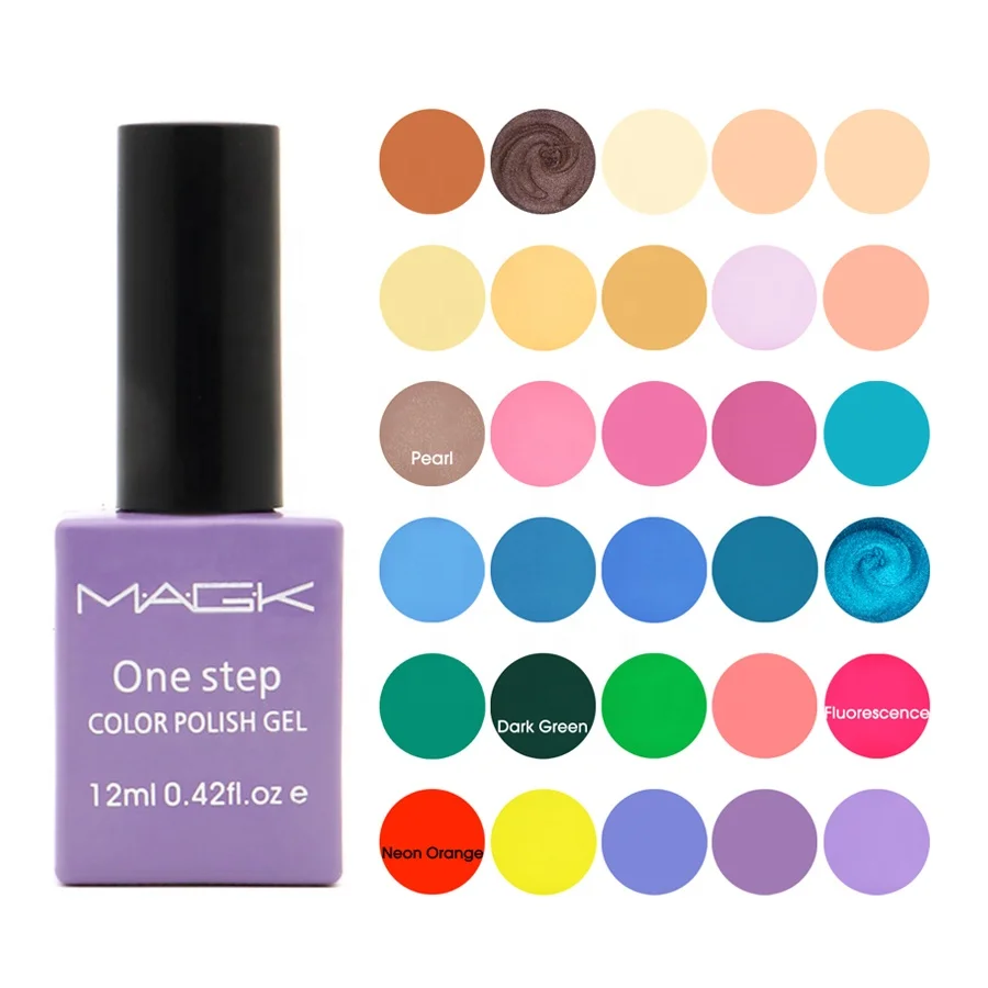 

RTS MAGK ONE STEP No.070 Christmas sale OEM wholesale soak off uv color gel non-toxic gel nail polish esmalte de unas., 96 colors