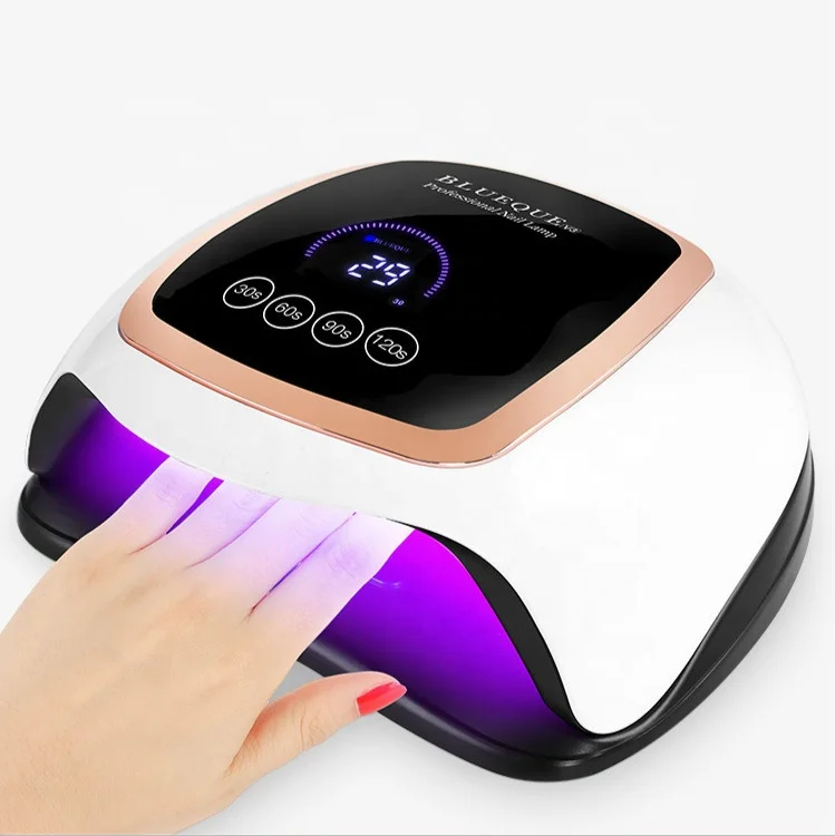 

2021 New Nail Polish Dryer 168w High Power UV LED Nail Lamp Nail Salon Equipment, White and customized