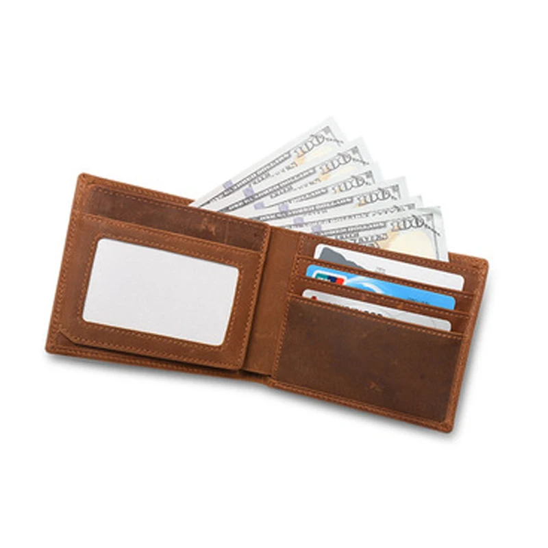 

Mens Slim Credit Card Holder Genuine Leather Cardholder Wallets, Black,brown