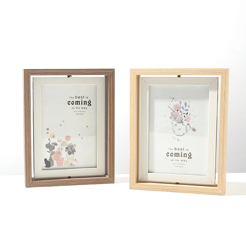 

Creative double-sided rotary simple fashion texture gift picture frame