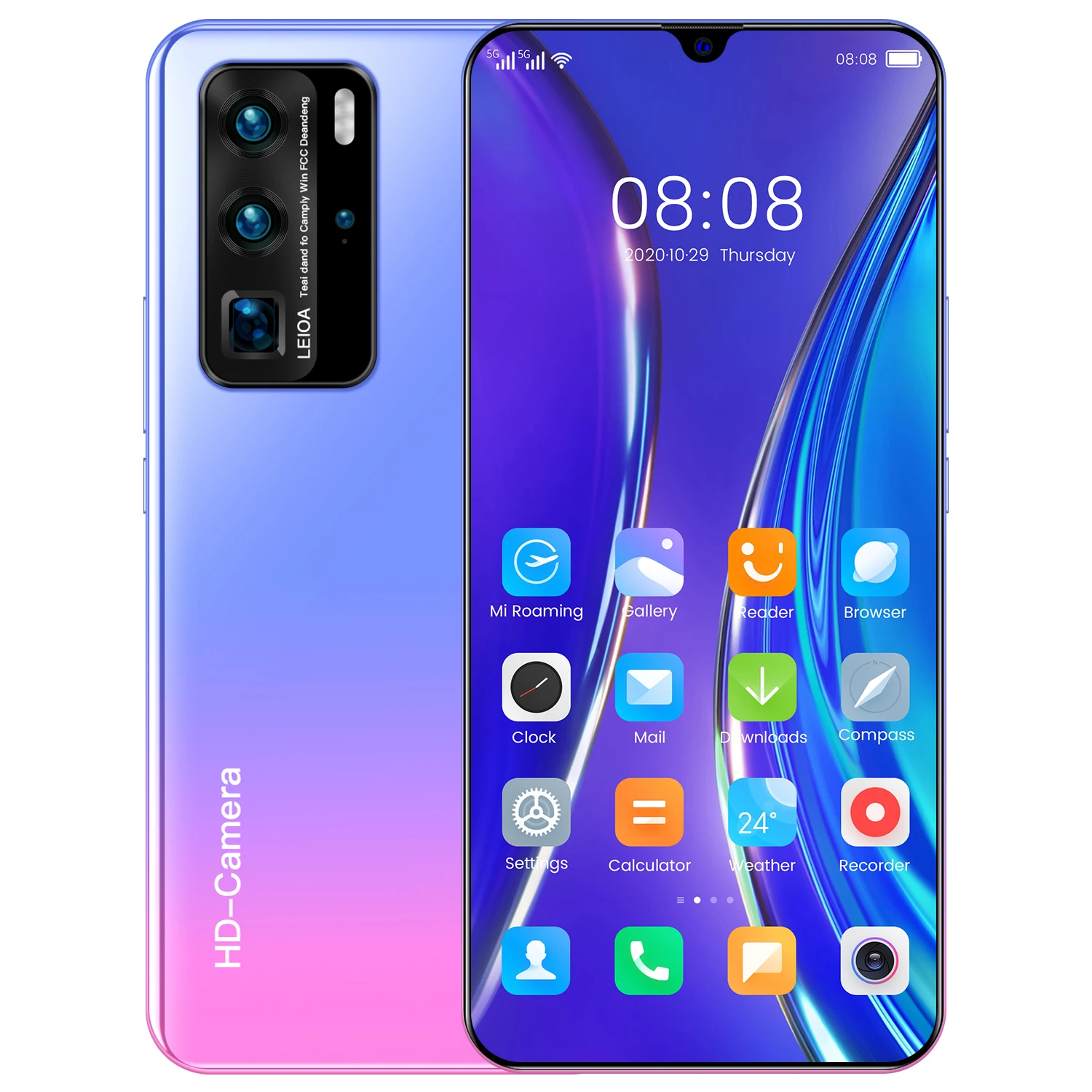 

Amazon HOT selling New P40 pro 12GB+512GB Android mobile phones 7.5 inch Custom cheap price smartphone OEM/ODM mobile phone