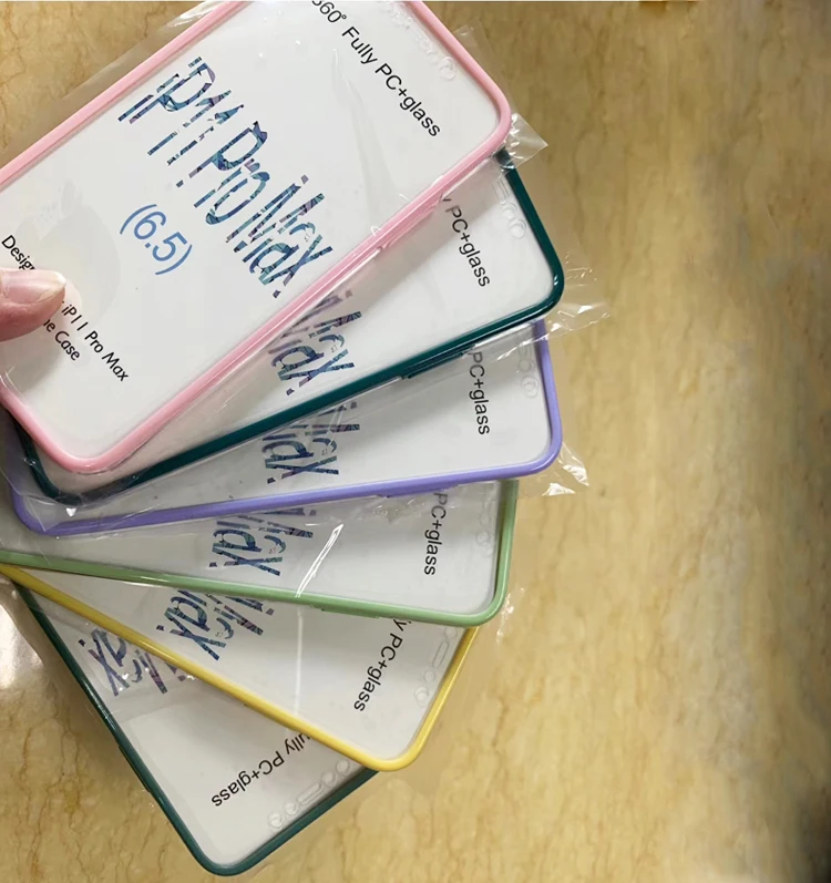 

360 degree protection of full cell mobile phone hard tpu pc cover case for xiaomi redmi k30, Transparent