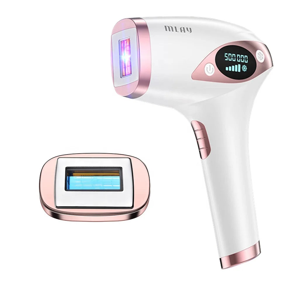 

MLAY-T4 Portable Painless Permanent Profesional Handset Laser IPL Hair Removal Machine 500,000Flashes For Face Leg Back Bikini