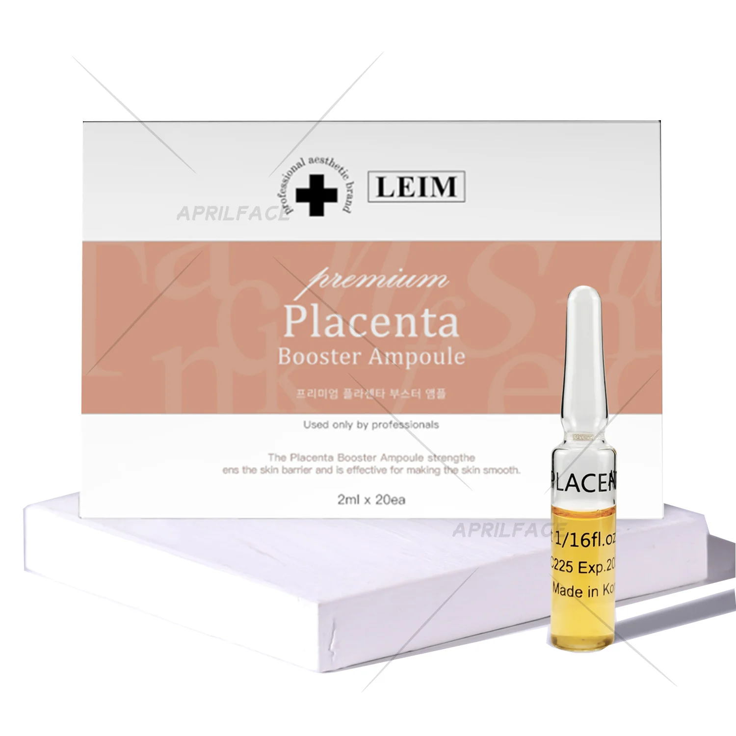 

korea brand LEIM Placenta booster ampoule meso white booster skin booster serum for MTS treatment