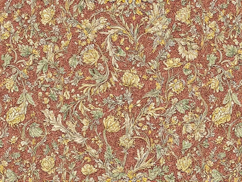 William Morris handwoven textile pattern detail