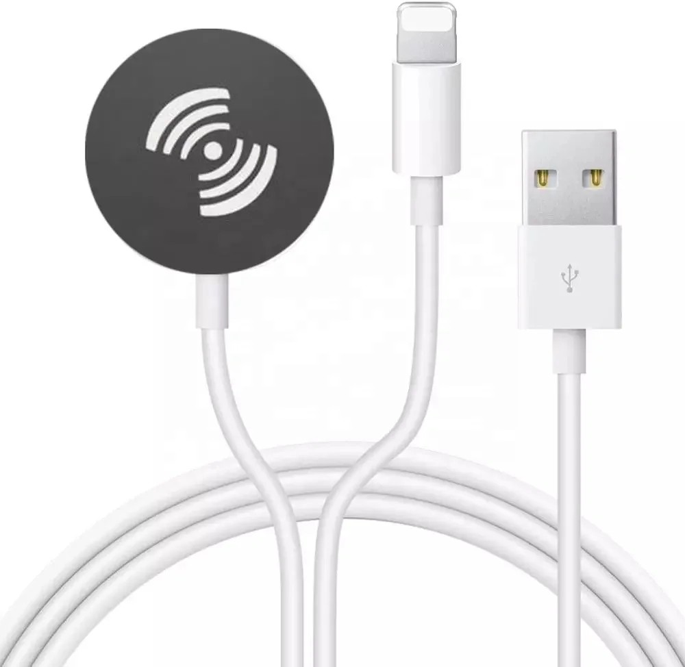 

2 In 1 Magnetic usb cable Qi Wireless Charger for Apple Watch USB Charging Cable for IPhone 11 Pro Max XS XR X