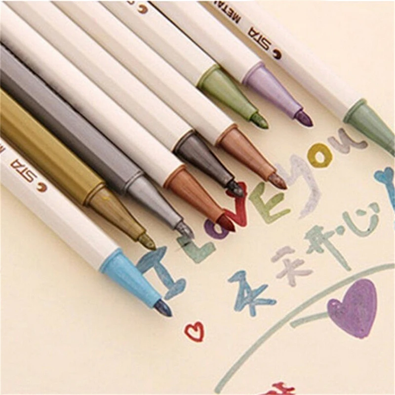 

10 Pcs/lot finecolour sketch markers tuch permanent marker Pen For Photo Album Scrabooking Decor High lighter plumones
