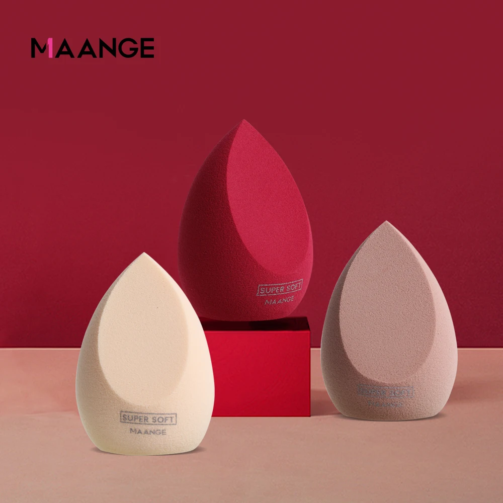 

MAANGE 1 pcs Soft Makeup Blender Makeup Sponge Beauty Complexion Sponge Surface Cosmetic Puff, Skin/white