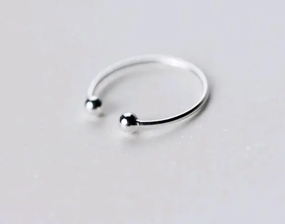 open size  925 sterling silver simple cheap ball rings.jpg