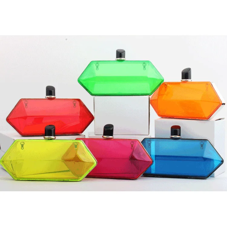 

Waterproof Candy Colors Clear Acrylic Clutches For Lady Beach Sun Glasses Purses Bags Women Handbags