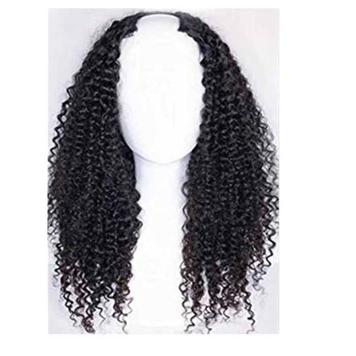 

Deep curly U Part Wig Human Hair Wigs Brazilian Remy Hair 150 Density Deep curly middle Part Wigs Full End