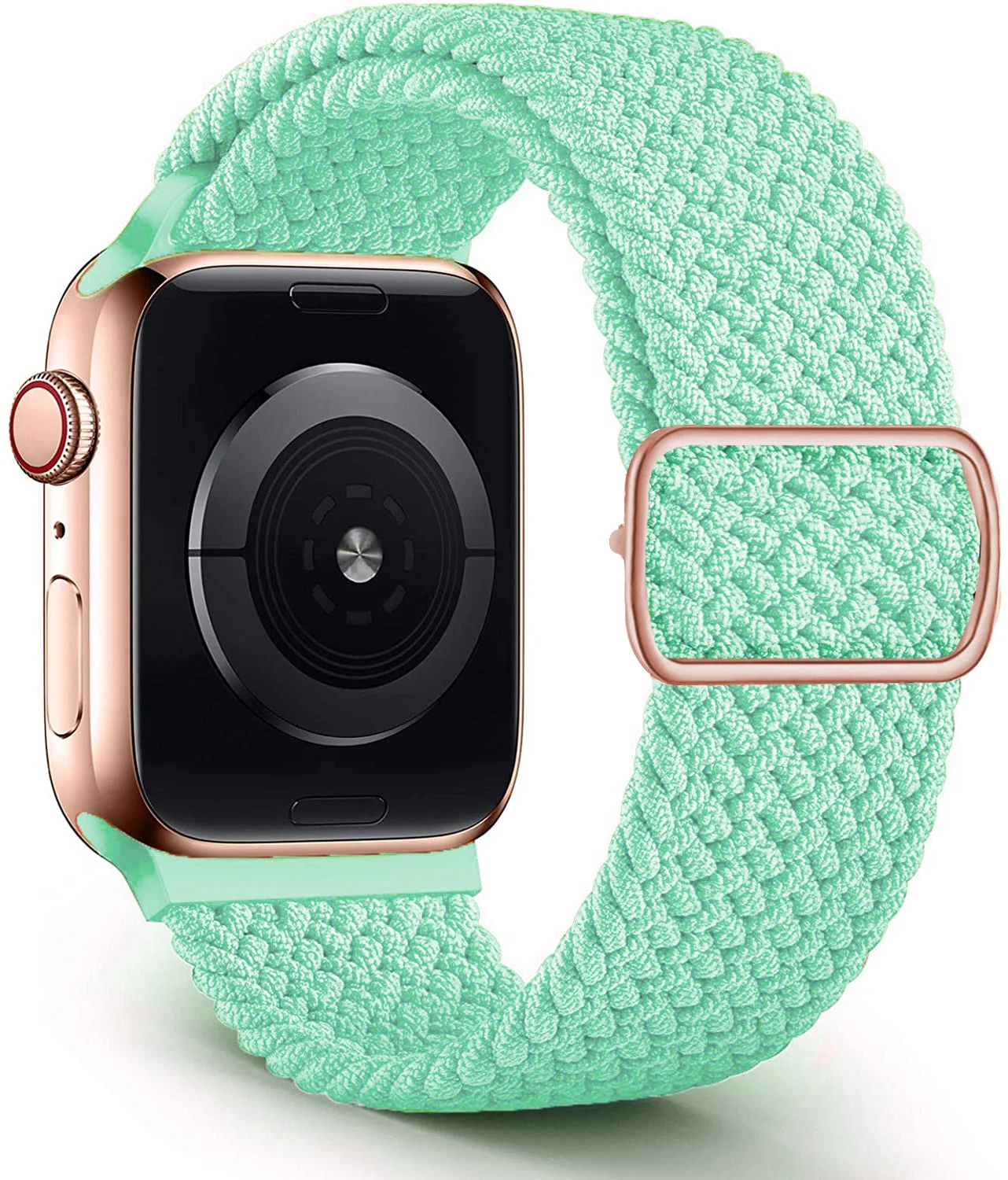 

Lianmi Fabric Nylon Elastic Belt Bracelet iWatch 3 4 5 SE 6 7 Strap Braided Solo Loop For Apple Watch band 44 40 45 41 42 38mm, Multi colors/as the picture shows