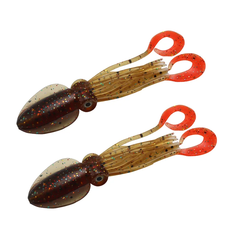 

High Quality Skirt Lure 120mm 150mm 180mm Fishing Soft Octopus Soft Plastic Lure Squid