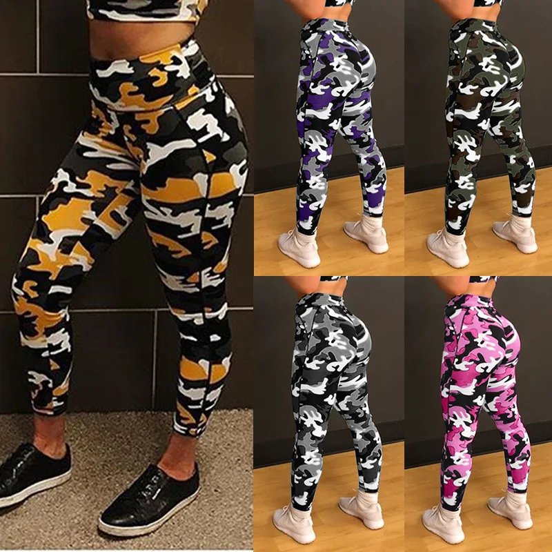 

Camouflage Yoga Pants Women Energy Seamless Leggings Sport