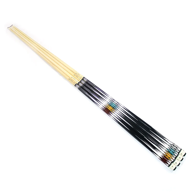 

High Quality Diamond Pattern Maple Wood 58" 1/2 Jointed Billiard Pool Cue Stick, Colorful