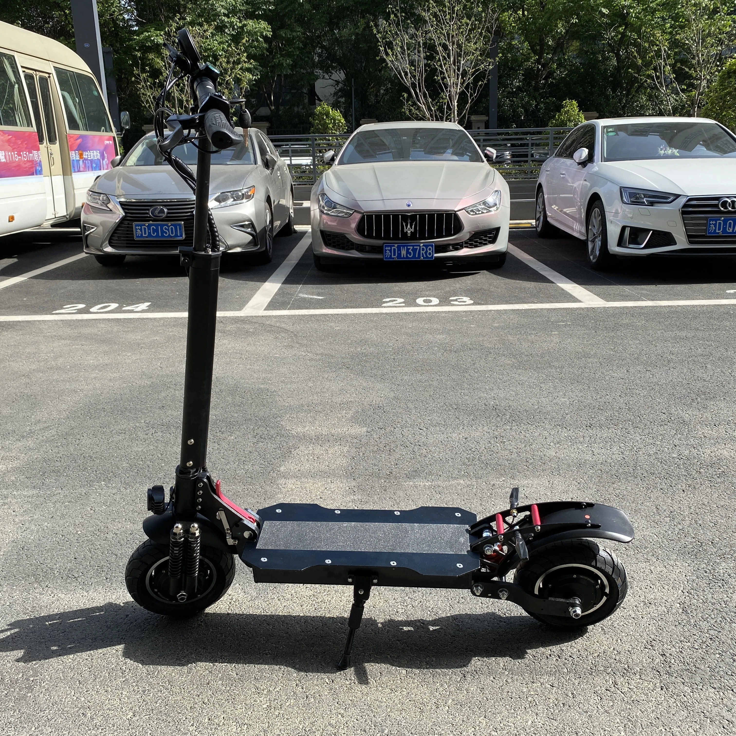 

Cheapest dual motor 2400w electric off road e scooter with dual suspension