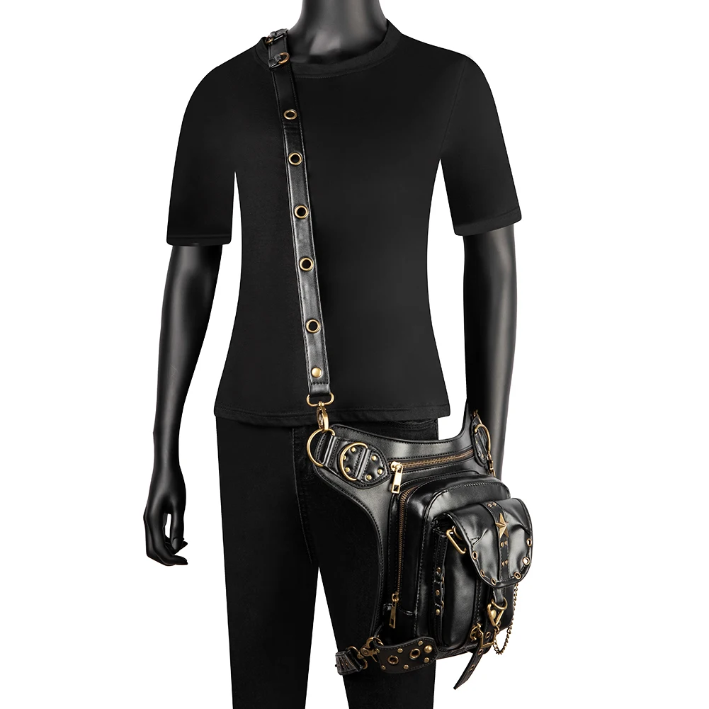 

New street trend punk profit chain fanny pack sac a main women handbags ladies purses shoulder crossbody bag