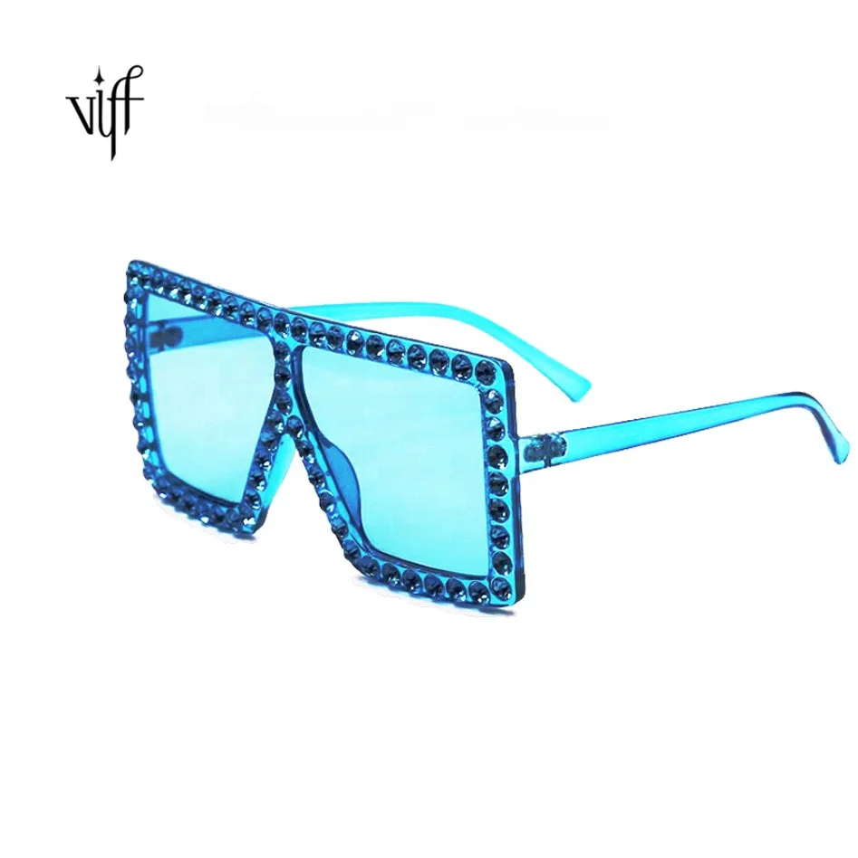 

Luxury Fashional Eyewear VIFF HP20283 Women Sunglasses With Rhinestone Diamonds
