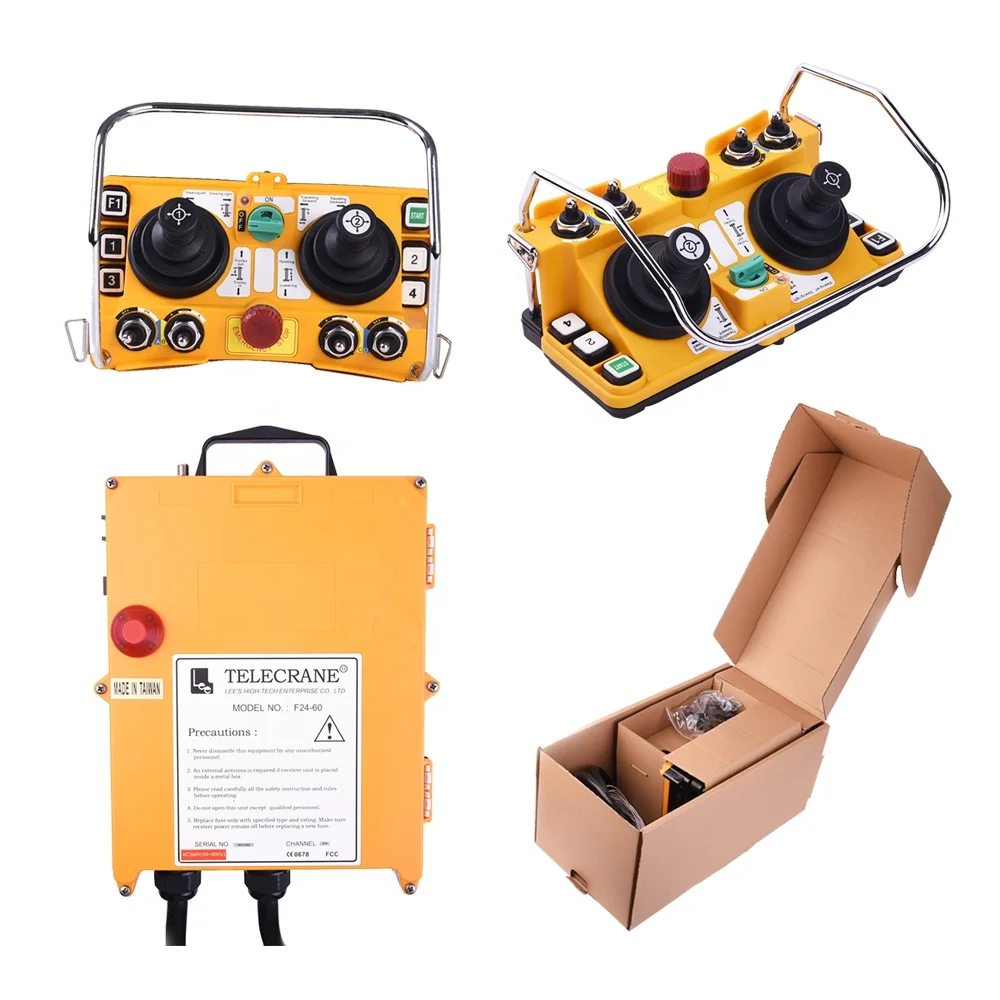 

F24-60 Telecrane two joystick 5 speed wireless crane radio industrial remote control with transmitter and receiver