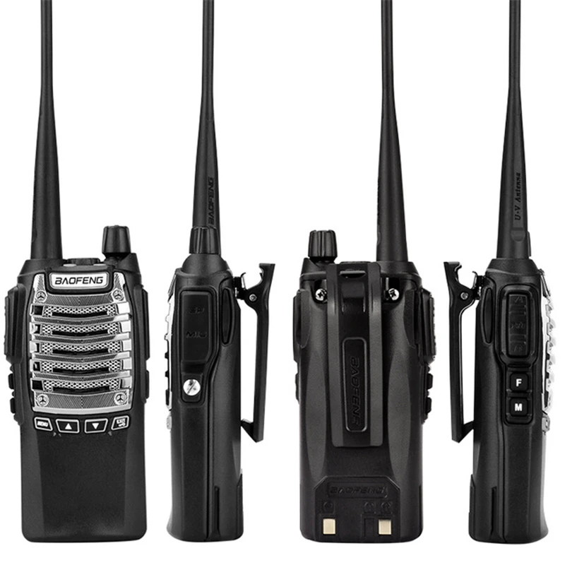 

100% Original Hand Free Baofeng UV-8D Walkie Talkie UHF 400-480MHz Portable Radio Comunicador UV8D Interphone UV-8d, Black walkie talkie