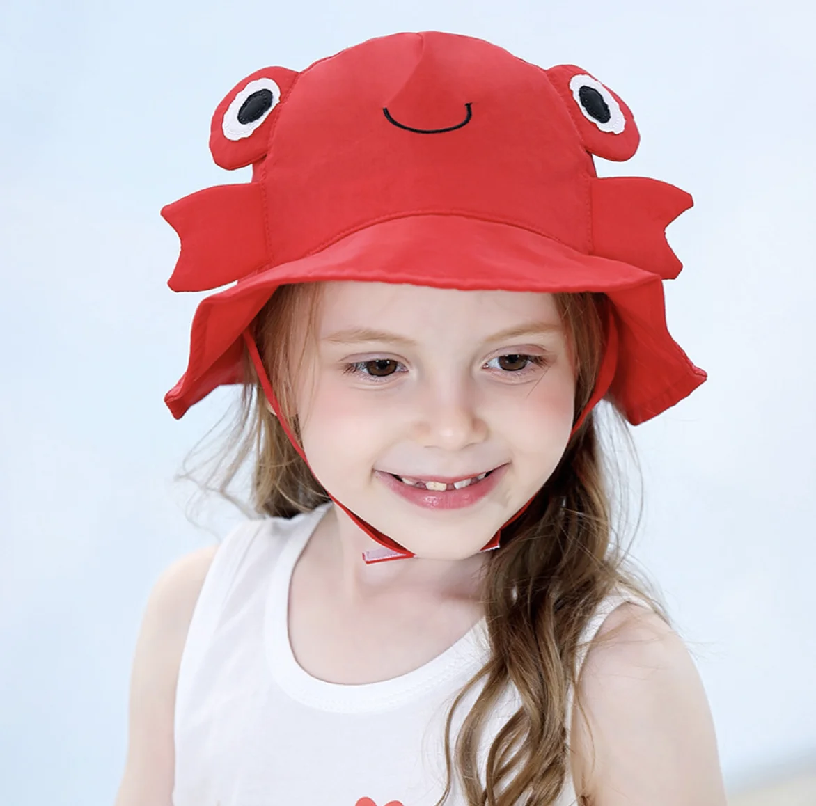 

Fashionable Sun Cap Girls Boys Bucket Cartoon Cotton Casual Outdoor Children Fisherman Hat, As pictures shown