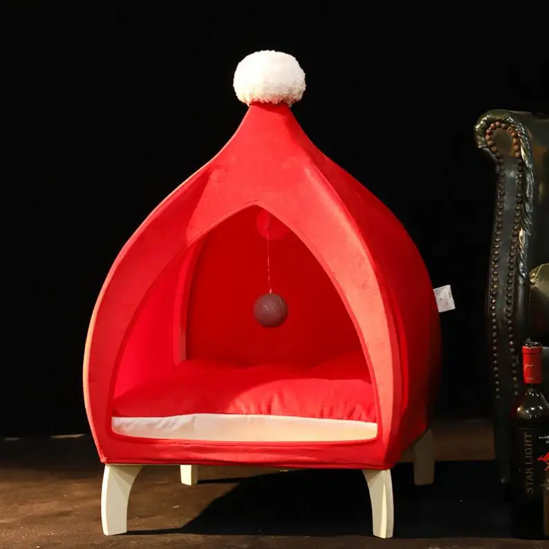 

Fashion Striped Dog Houses Beds Accessories Pet Dog Big Bed Nest in stock