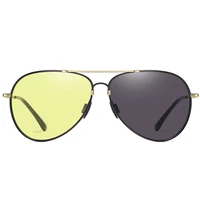 

Color Changing Photochromic Night Vision Driving Flexible Memory Metal Men Polarized Sun Glasses Sunglasses
