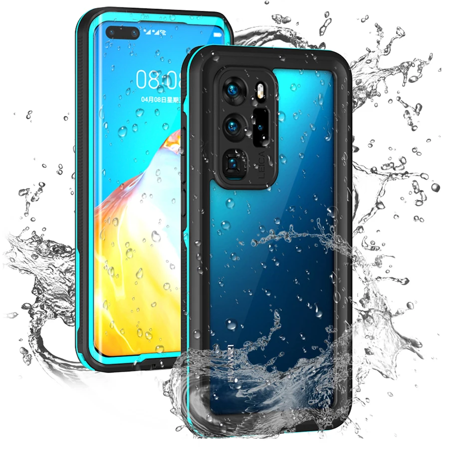 

IP68 waterproof 360 full body case protective phone case for HUAWEI P40 Prp Shockproof Snowproof Dirtproof cellphone cover