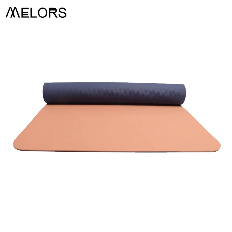 

Hot Sell Amazon Custom yoga mats TPE ECO Friendly Exercise Mat Yoga Mat fitness manufacturer, Purple + light pink