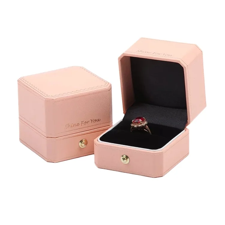 

Wholesale custom LOGO luxury elegant Tiffany blue ring box women jewelry packaging box, Cmyk