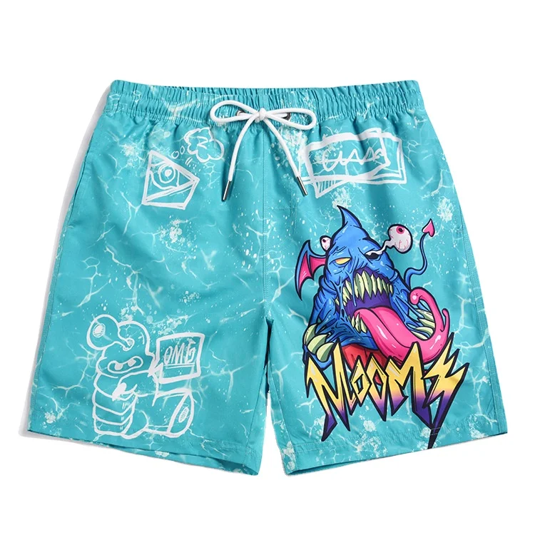 

Custom Logo Cartoons Comics Sweat Pants Outdoor Running Men's Summer Pants Sports Fitness Short Sweatpants Beach Shorts
