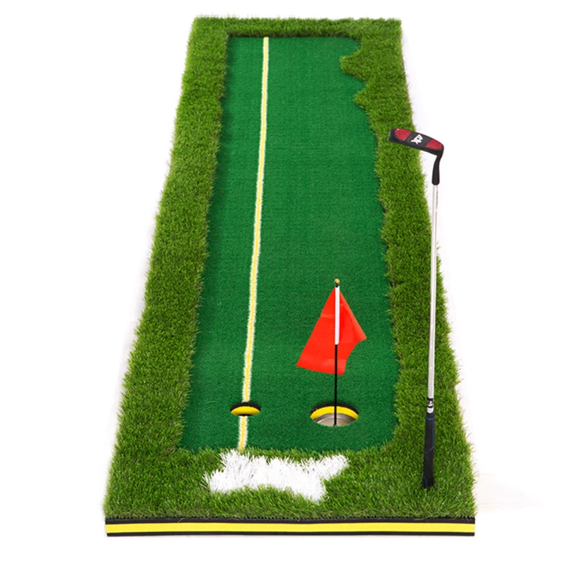 

Wholesale 3 m Golf Putting Green Customized brand logo Outdoor And Indoor Practice Mini Putt Mat, Green or customized