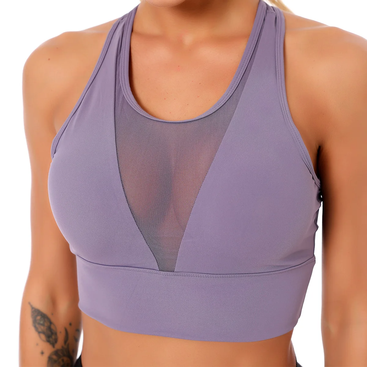 

Low Price with Cross Straps Mesh Vest Beauty Back Push Up Ladies Sports Bra Yoga Underwear, 3 colors