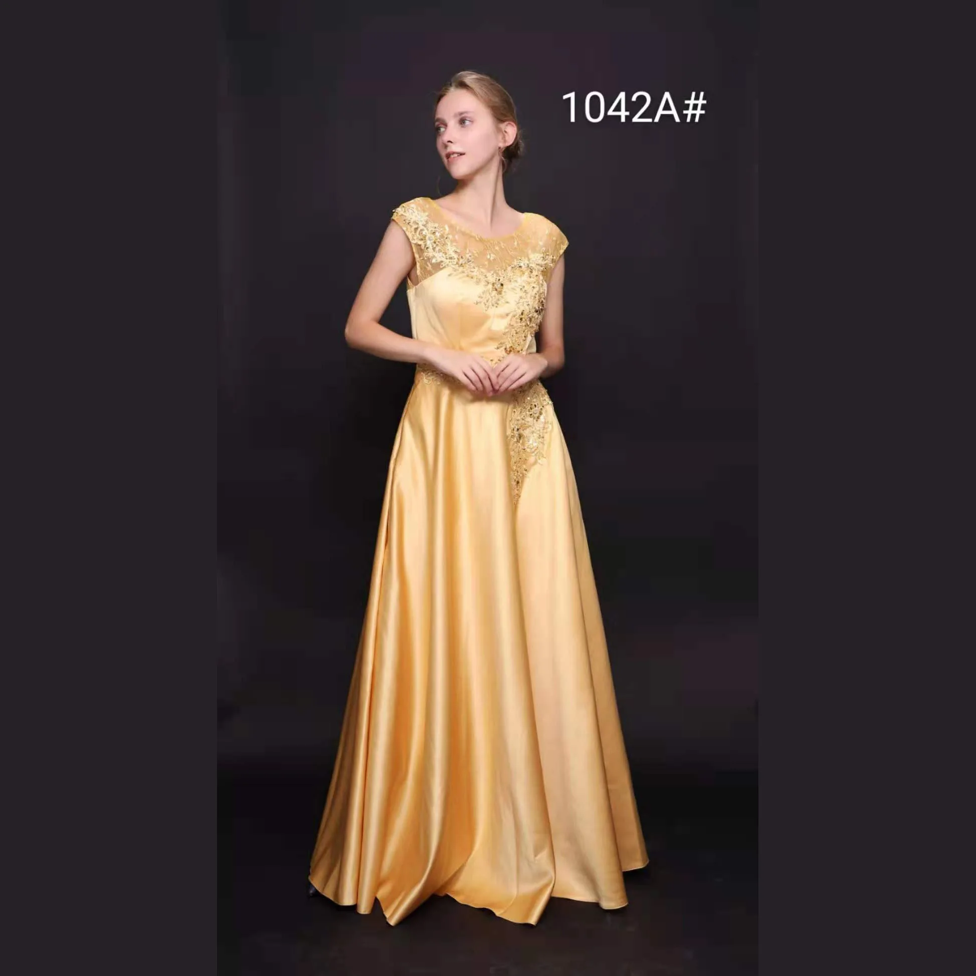 

Maxi Party Satin Dress With Embroidery Flowers And Back Tie Bow Evening Dresses Women Long Birthday Dress Women Back Hollow out