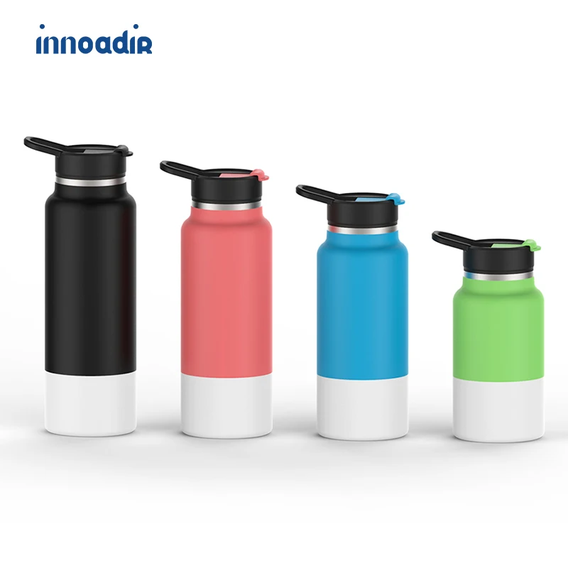 

Portable Plastic Cover Stainless Steel Sport Thermos Vacuum Flask insulated Water Bottle, Customized color