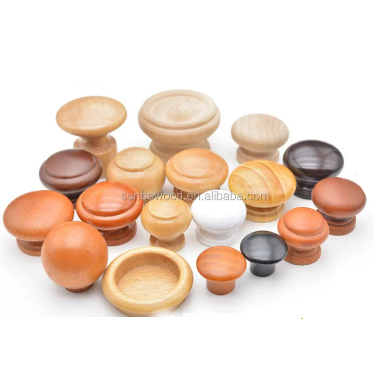 Hot Sales Cheap Nature Wooden Knobs For Drawer Or Buy Wooden