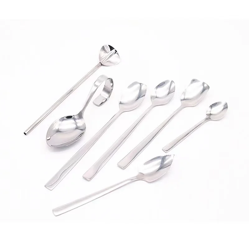 

Modern Luxury Royal Wedding Stainless Steel Cutlery Set Fashional Tea Dessert Yogurt Salad Coffee Spoon Set