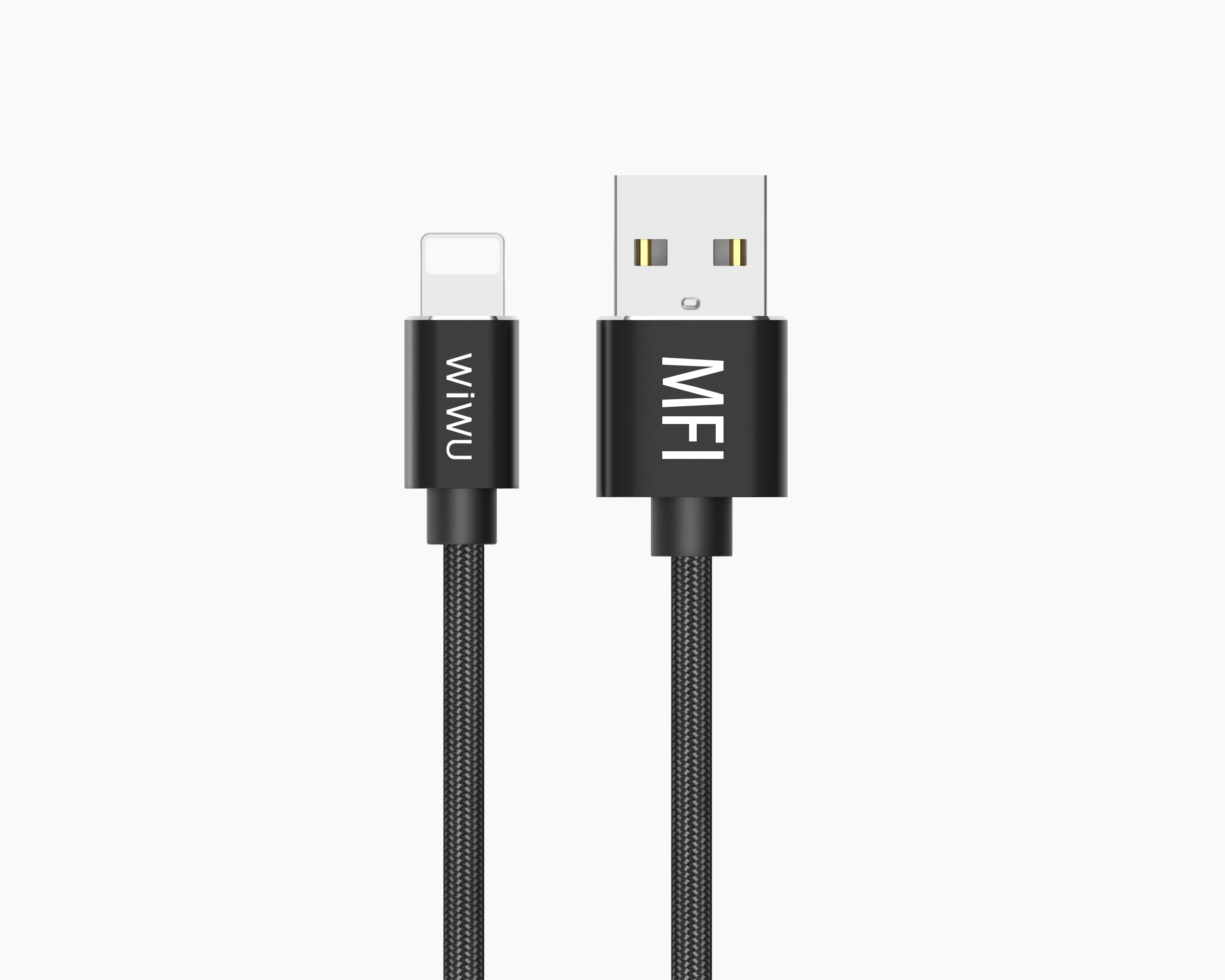 WIWU MFI Certified Phone Charger Nylon Braided Cable Lightning to USB Cable For Phone X/XS/XR/XS Max/8/Plus/i Pad Pro