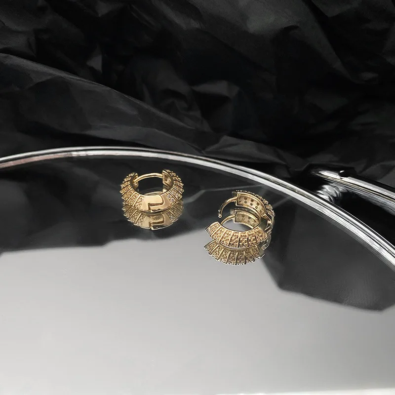

wholesale crystal luxury circle fashion jewelry 2021 earrings