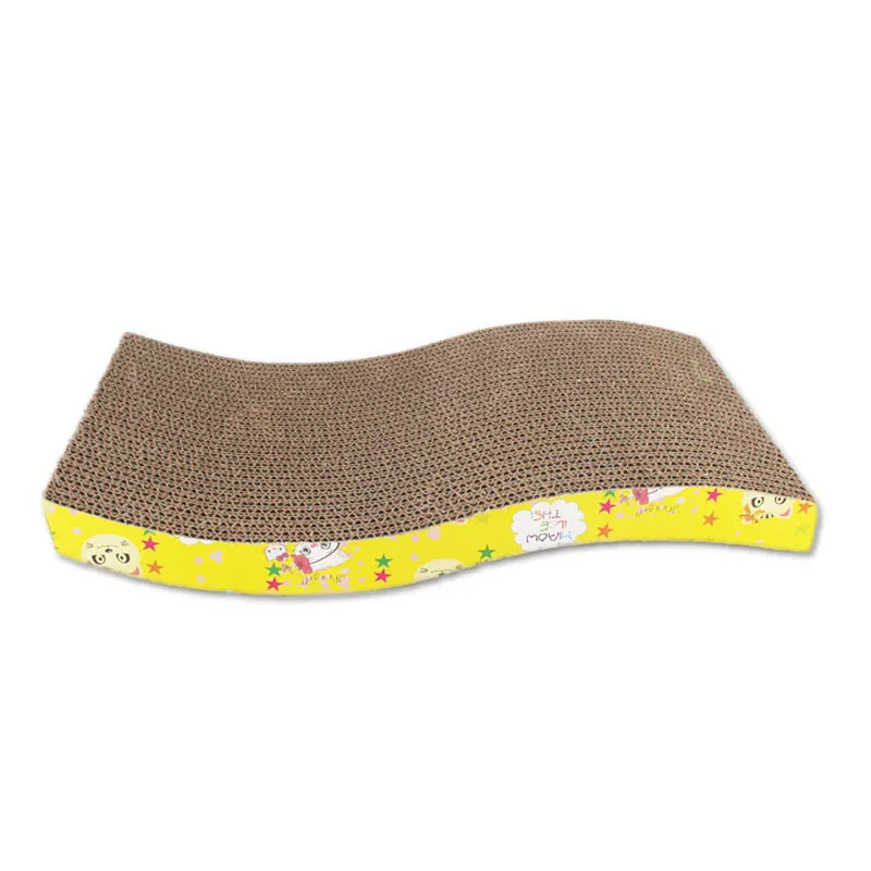 

Wholesale Cat Scratching Board S Shape Pets Toy Cat Scratcher Pad Pet Toys For Cats, Yellow