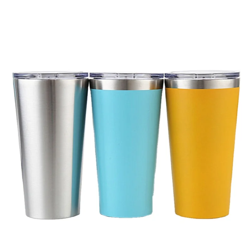 

16oz custom logo stainless steel double wall vacuum insulated coffee tumbler cups icy stackable truck mug flasks for beer, Any panton color