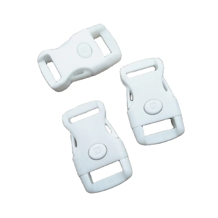 

Wholesale high quality 15MM plastic Press the insert buckle, White