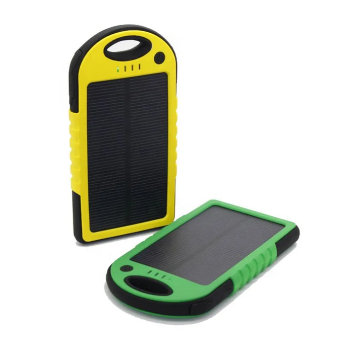 

Cheap Price Rechargeable usb solar battery 4000mah power bank solar charger power banks with carabiner, Black, green, blue or customized colors